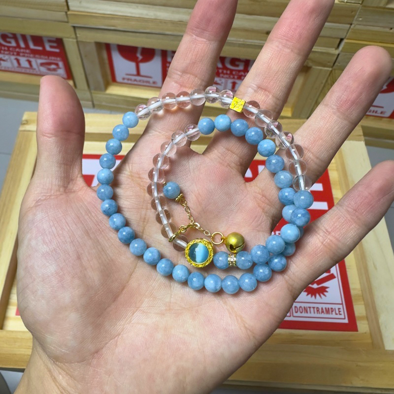 S1040水晶双圈精美手串无礼盒