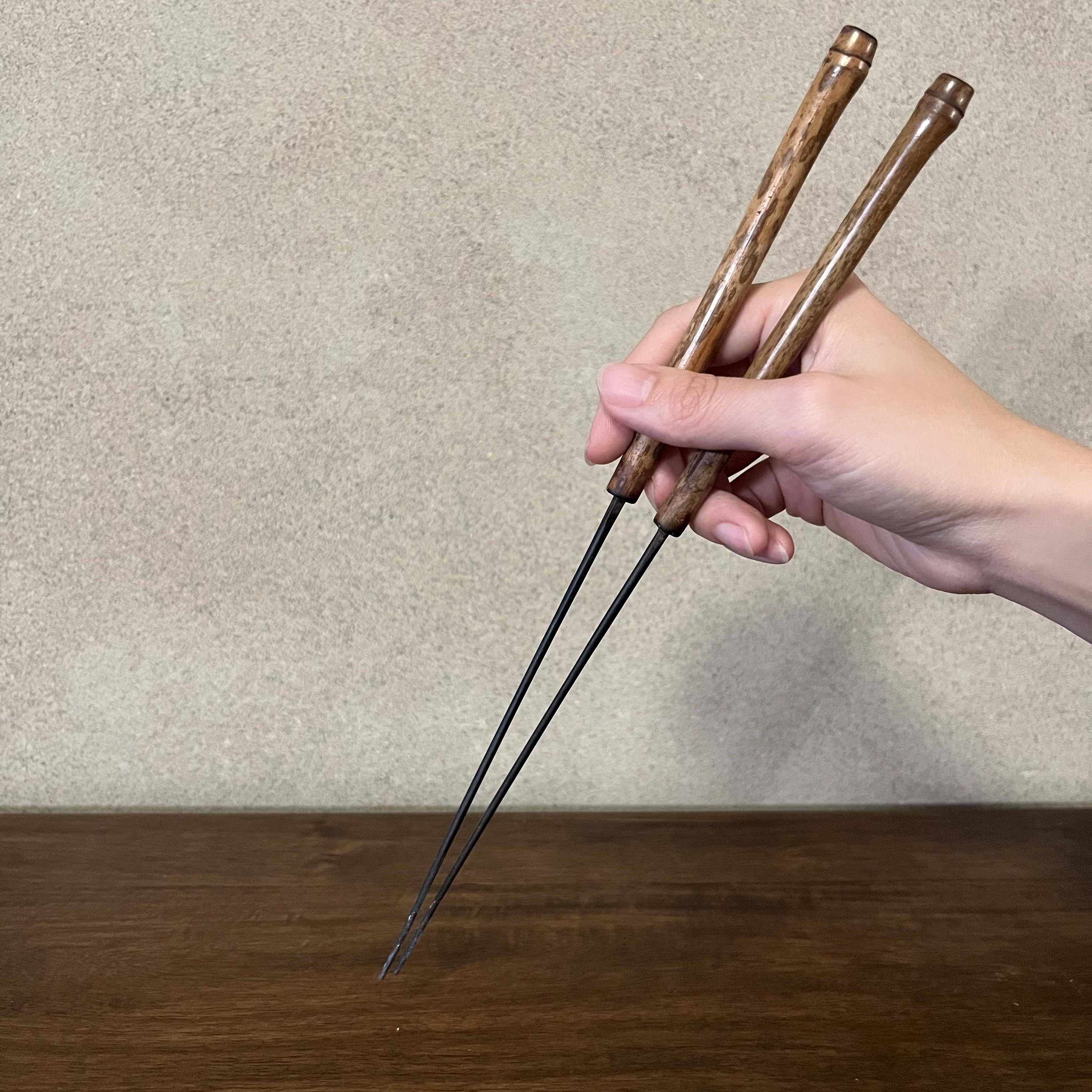 光之工夫茶 | 竹节炭筷  梅鹿竹/筇竹