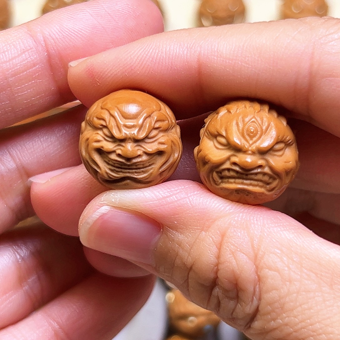 御***空把件猴头核桃素籽