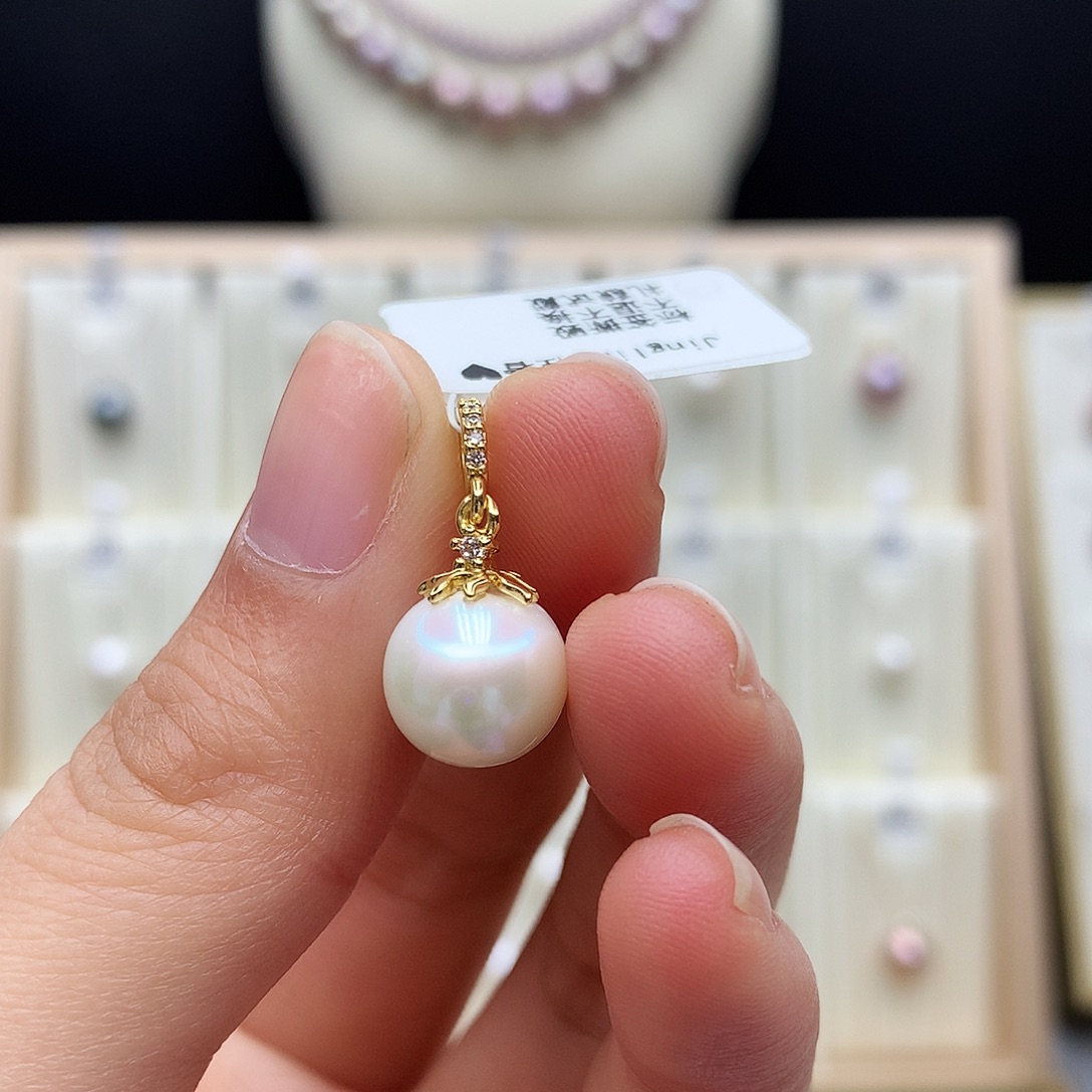 颈饰淡水珍珠合金