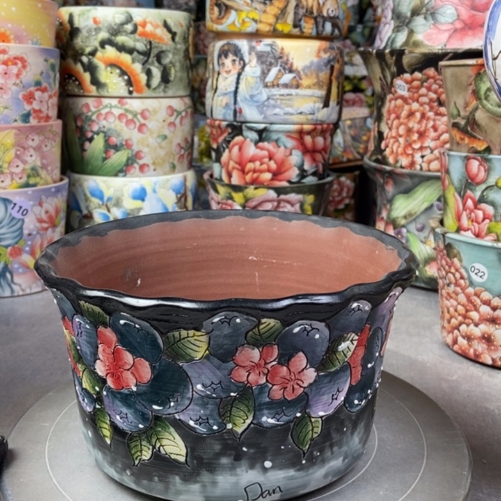 红陶景德镇艺术手绘作品