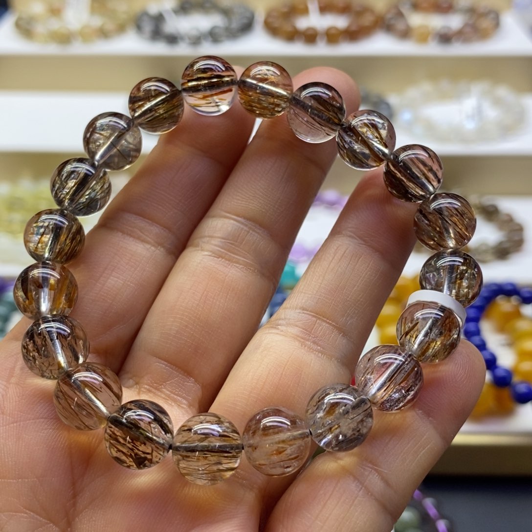 水晶手链未镶嵌黑金超10m