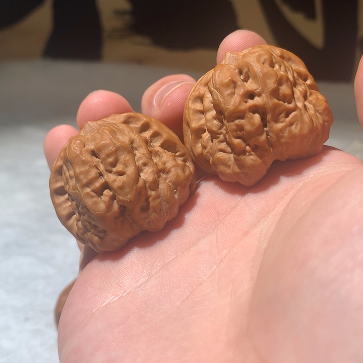 把件文玩核桃38蛤蟆头