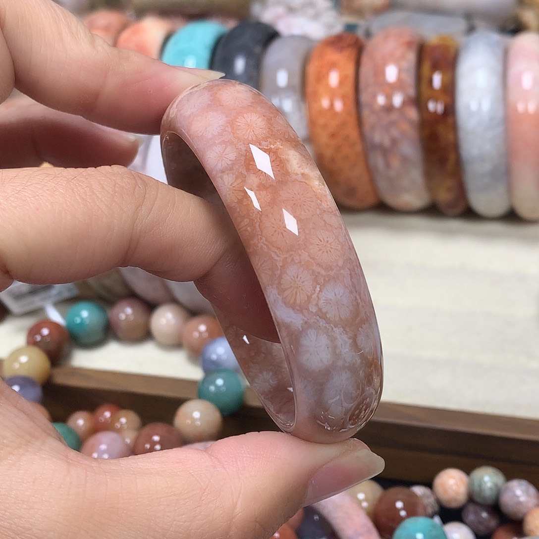 未镶嵌手串硅化珊瑚（珊瑚玉）009