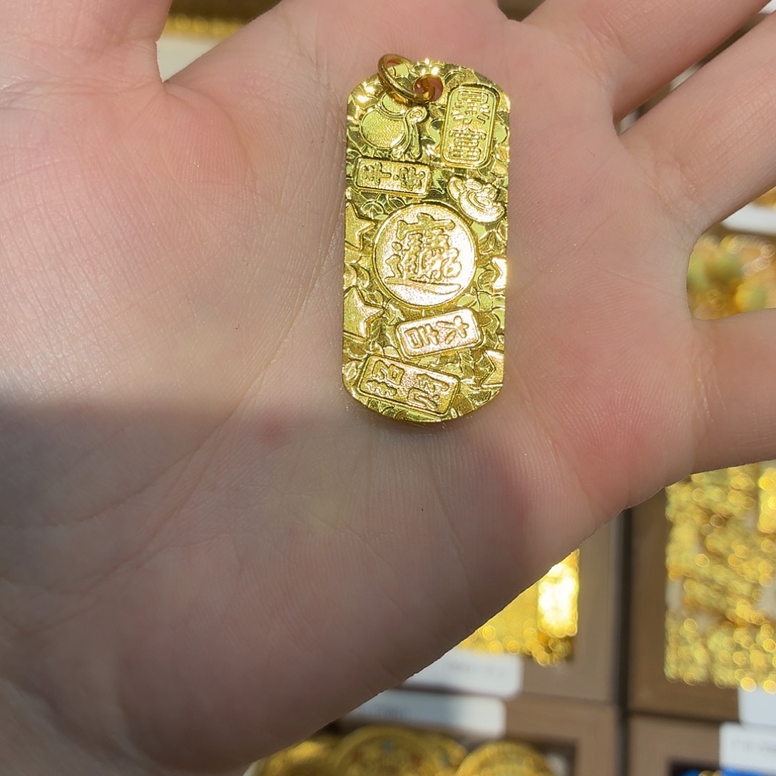 铜合金8336强保色发 1 个壹笔壹吊坠