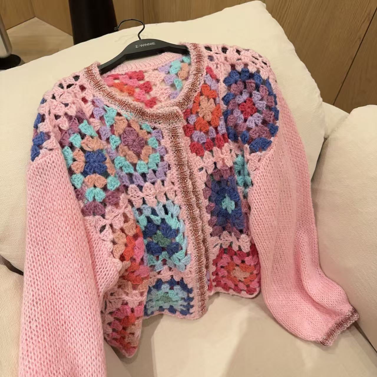 Zwinnie/詹维尼【调色盘】细腻柔软不扎人开衫毛衣 XH-WCC202501