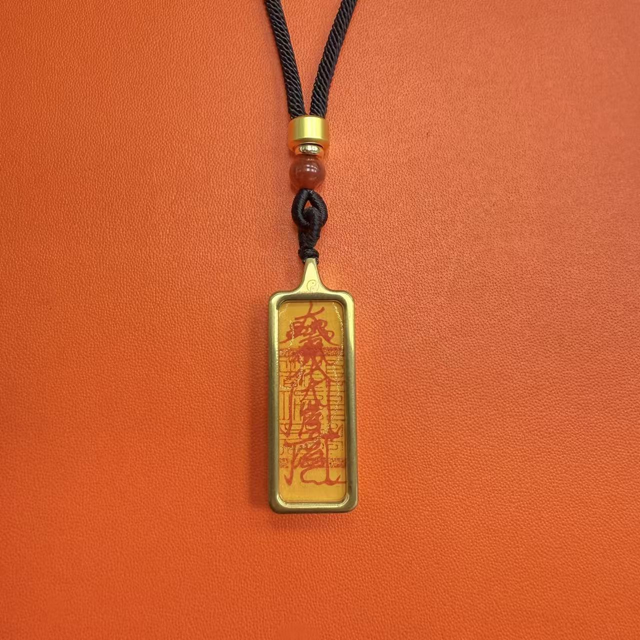 湘愈 含辰砂工艺品唐卡吊坠