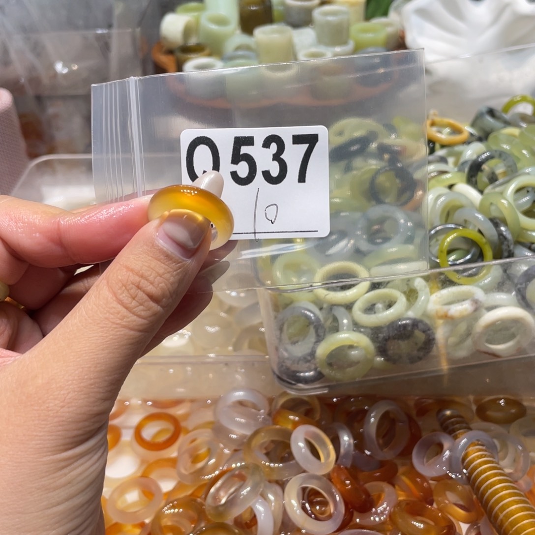 玛瑙/玉髓未镶嵌戒指537