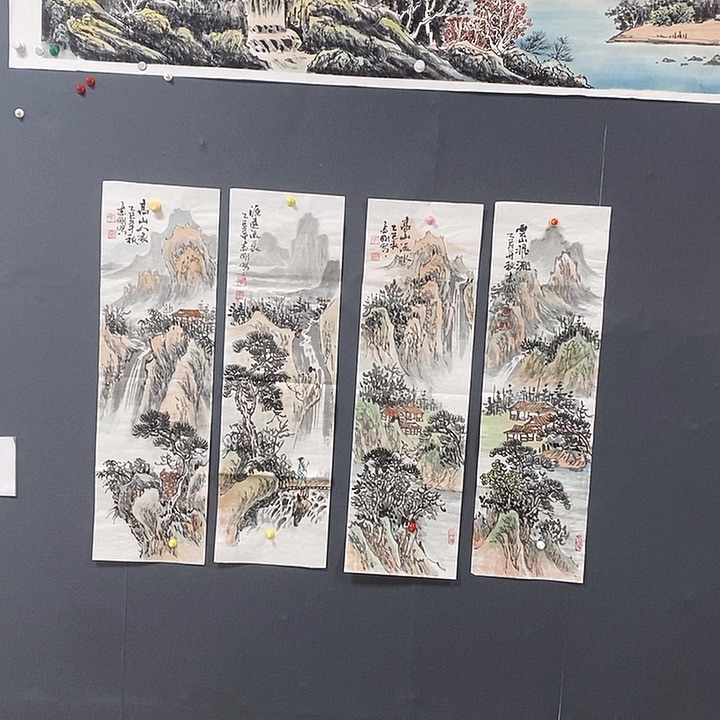 国画郭志刚27.90手绘画芯