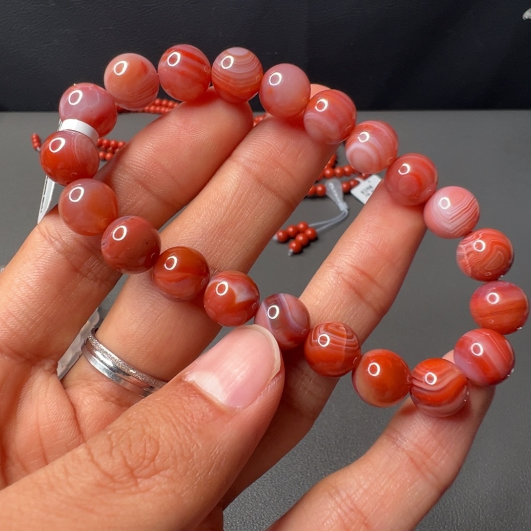 南红玛瑙未镶嵌65号南红单圈9.5+