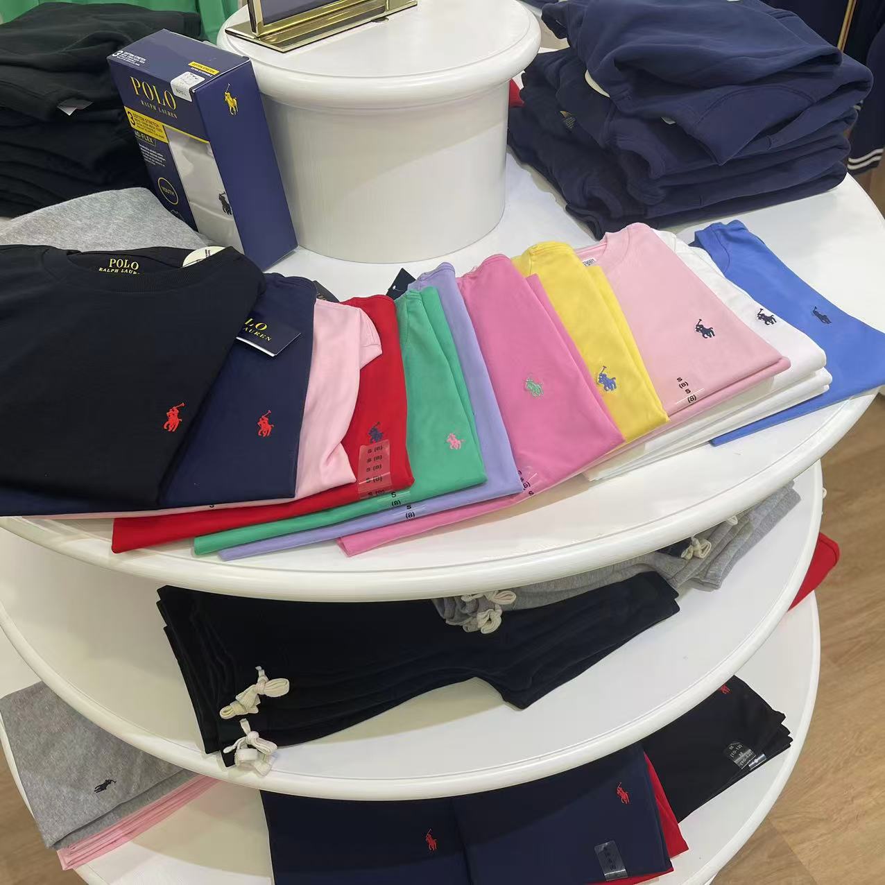 专柜拉夫劳伦小马标短袖T恤16岁20岁（女士穿很漂亮）