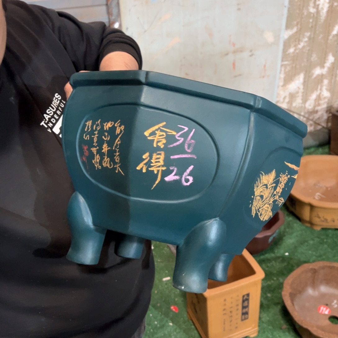 紫砂花盆紫砂花盆