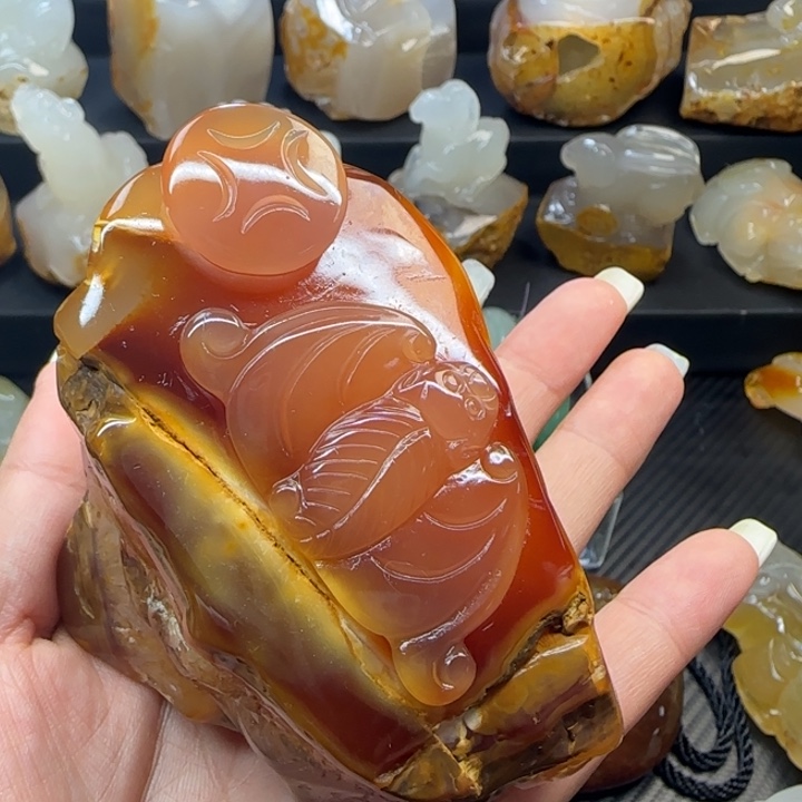 玛瑙/玉髓合金摆件