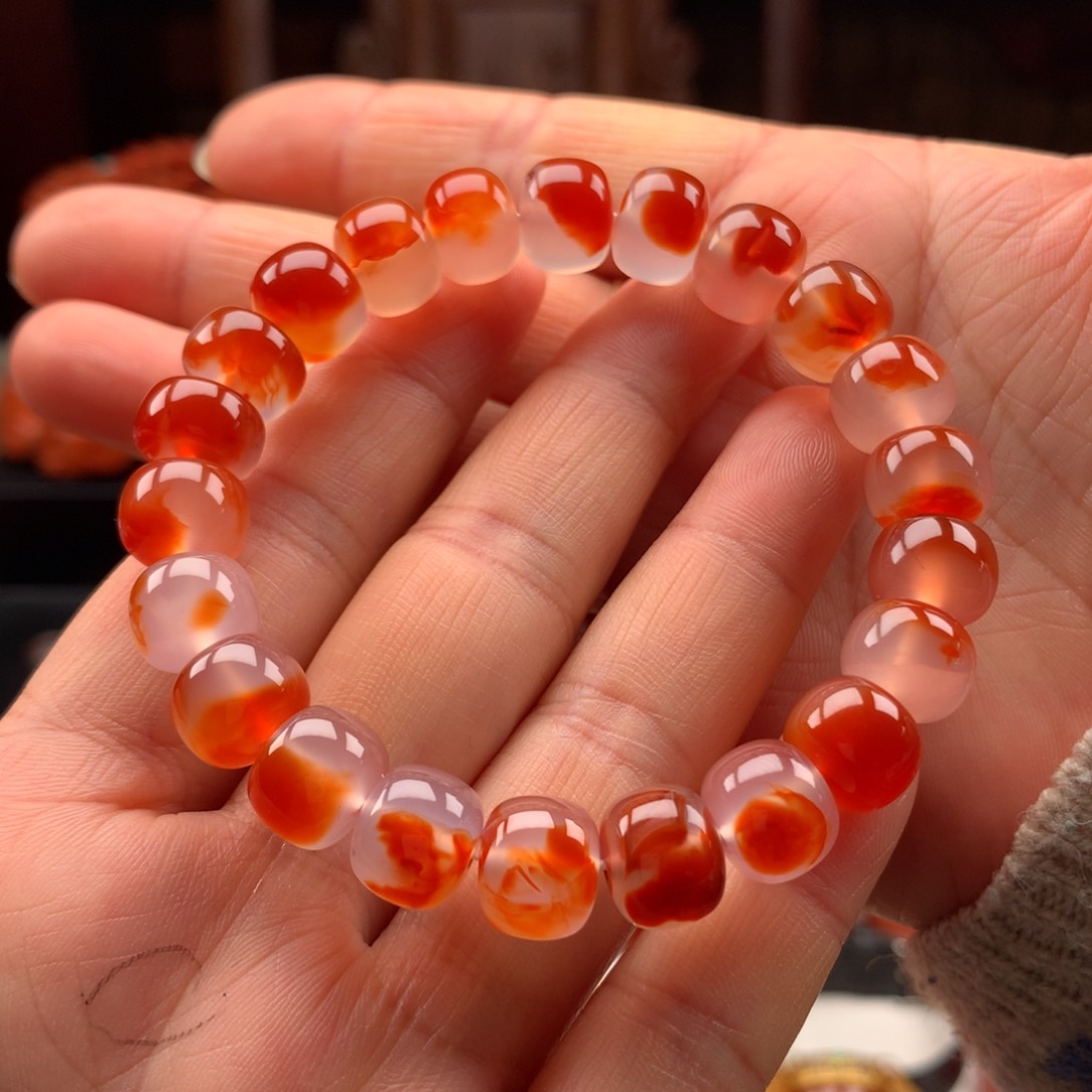 南红玛瑙手串未镶嵌牟*草