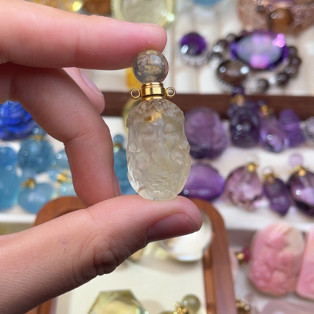 水晶颈饰未镶嵌念***忘天然水晶吊坠490