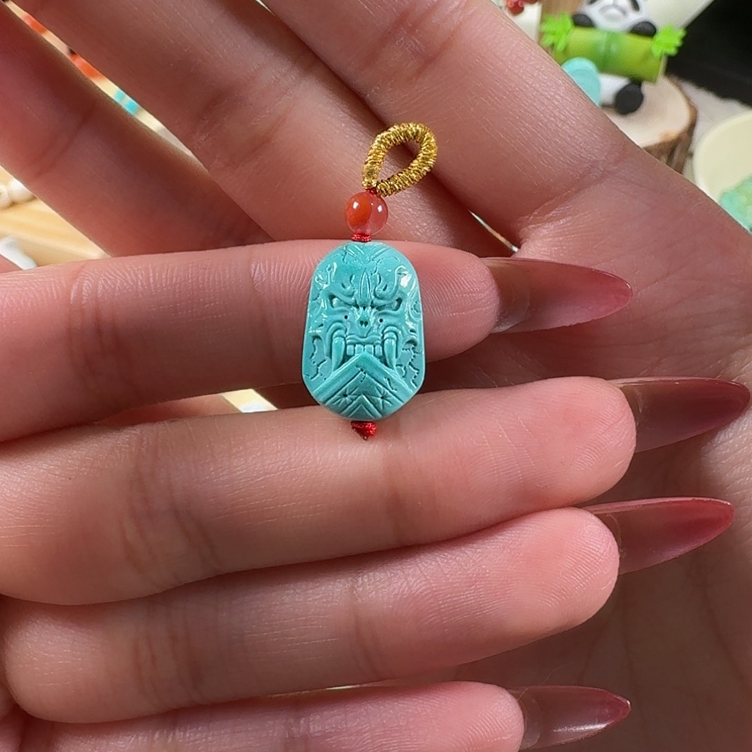 绿松石未镶嵌吊坠(不含链)撒旦