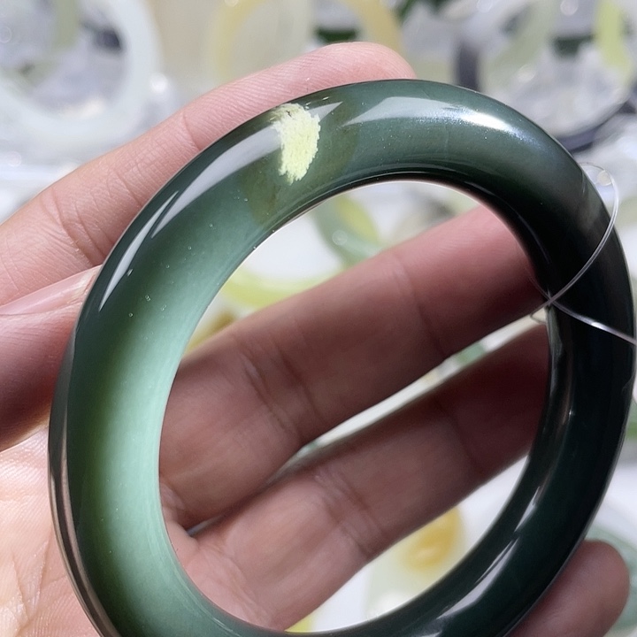 和田玉手镯未镶嵌59