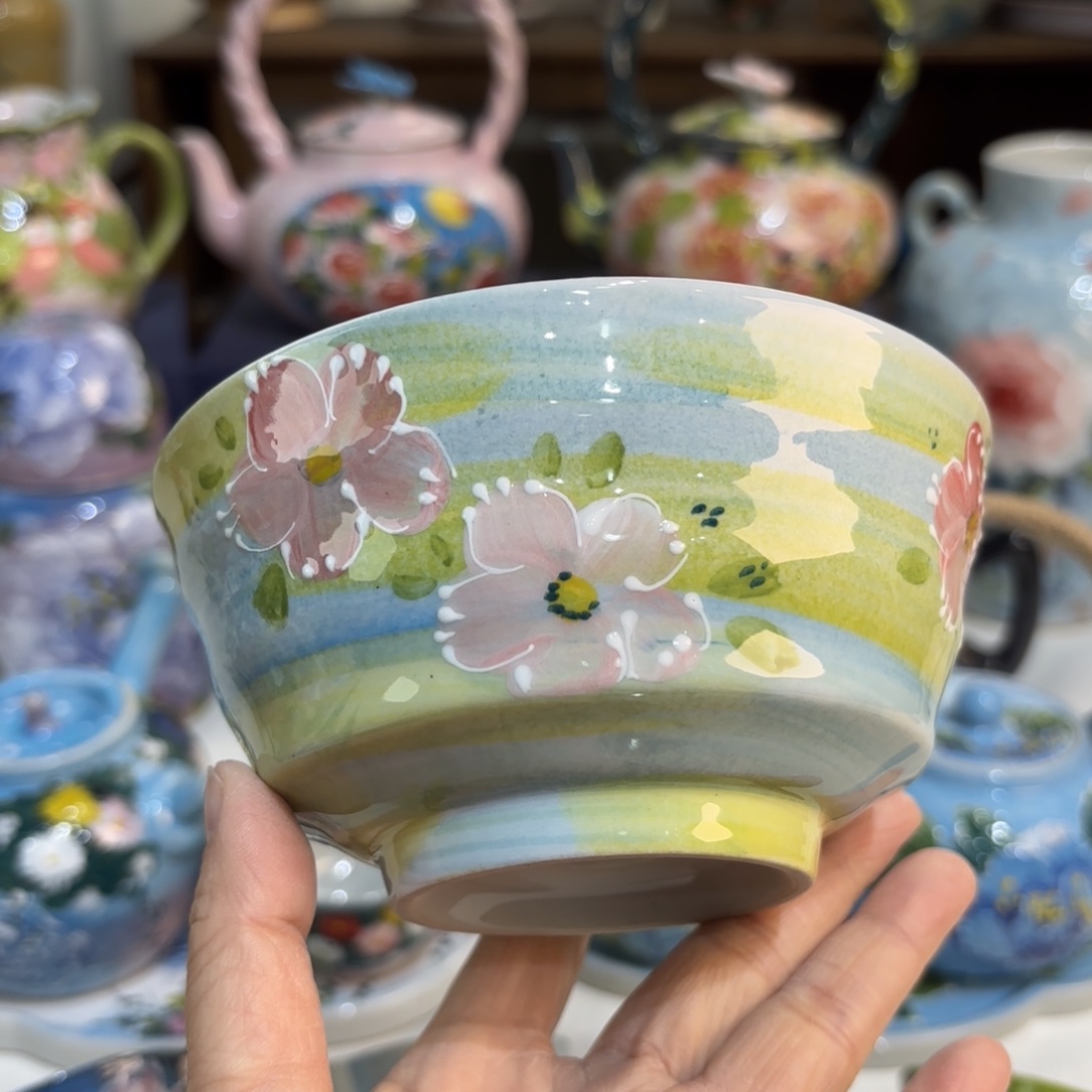 景德镇手绘高温釉下彩陶瓷茶具