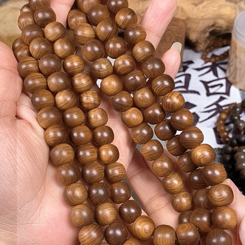檀香木手串/手链老山檀香黑肉树头老料10/11/108沉水