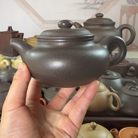 茶壶紫砂梨皮天青250c c
