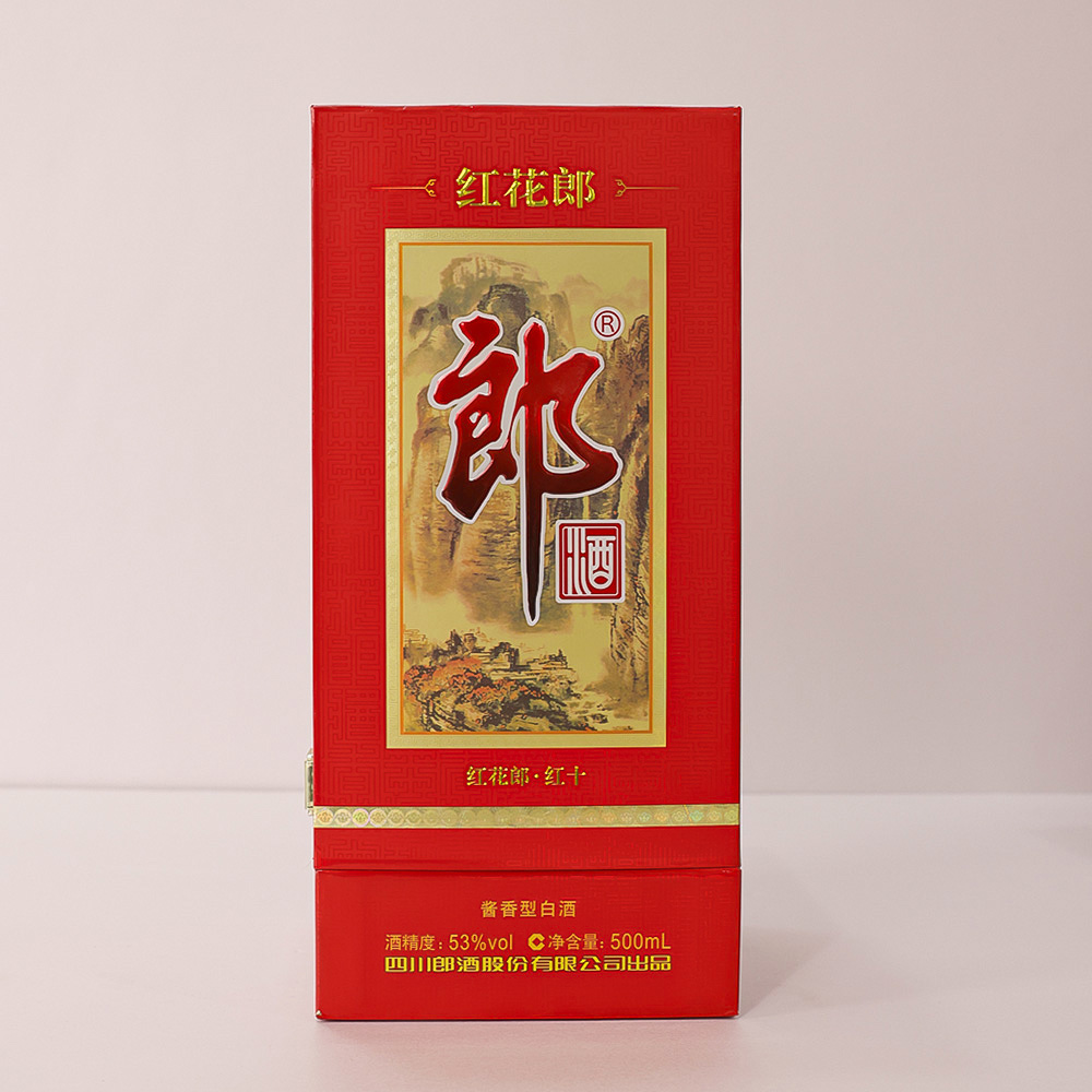 郎酒红花郎·红十 红瓶 酱香型白酒  53度  500ml  JX