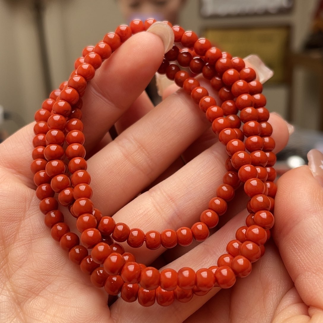 南红玛瑙手链未镶嵌