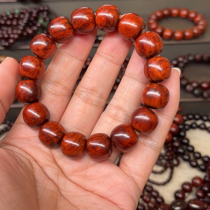 军***)木质类印度小叶紫檀1314水波无油无蜡无胶