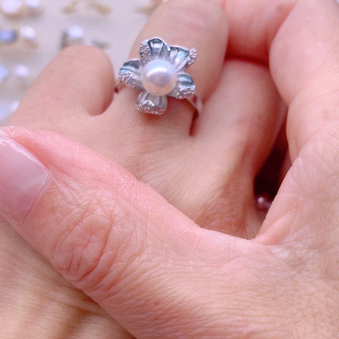 耳饰合金淡水珍珠