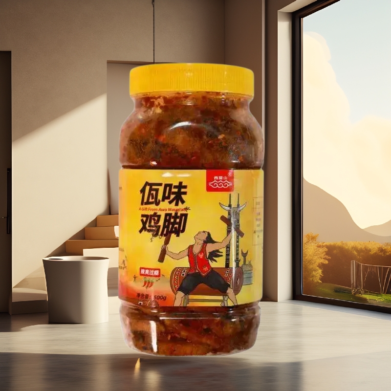 【顺丰空运】全国90%地区48小时送达!正品西盟山黄罐佤味鸡脚大杂烩