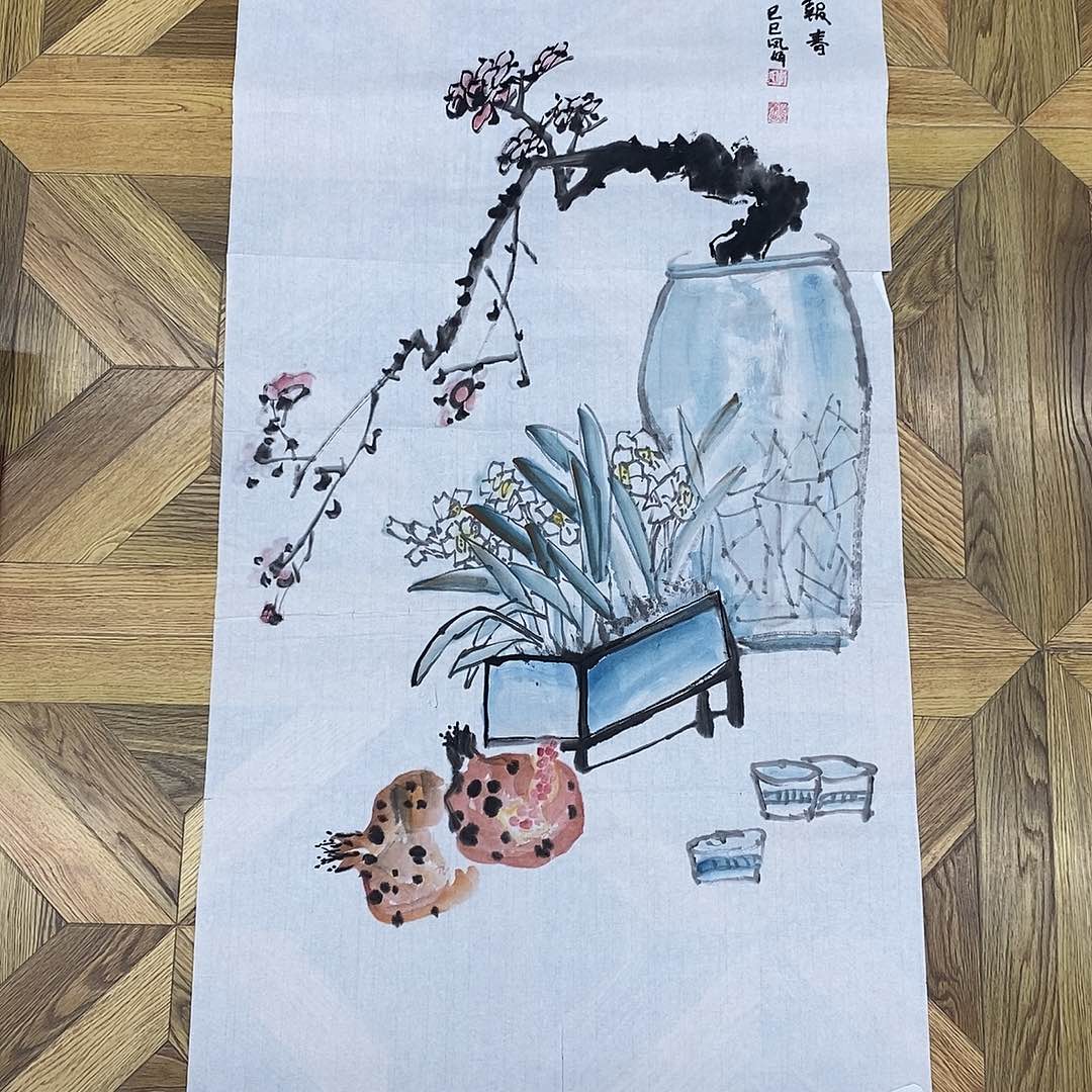 凌寒报春三尺100。*50