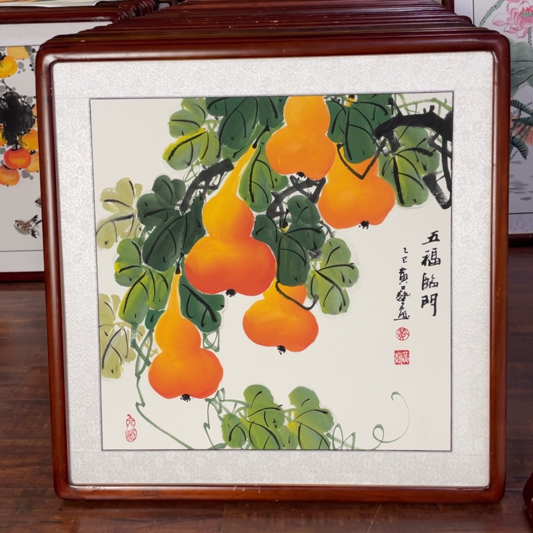 国画带框尺寸63*63厘米