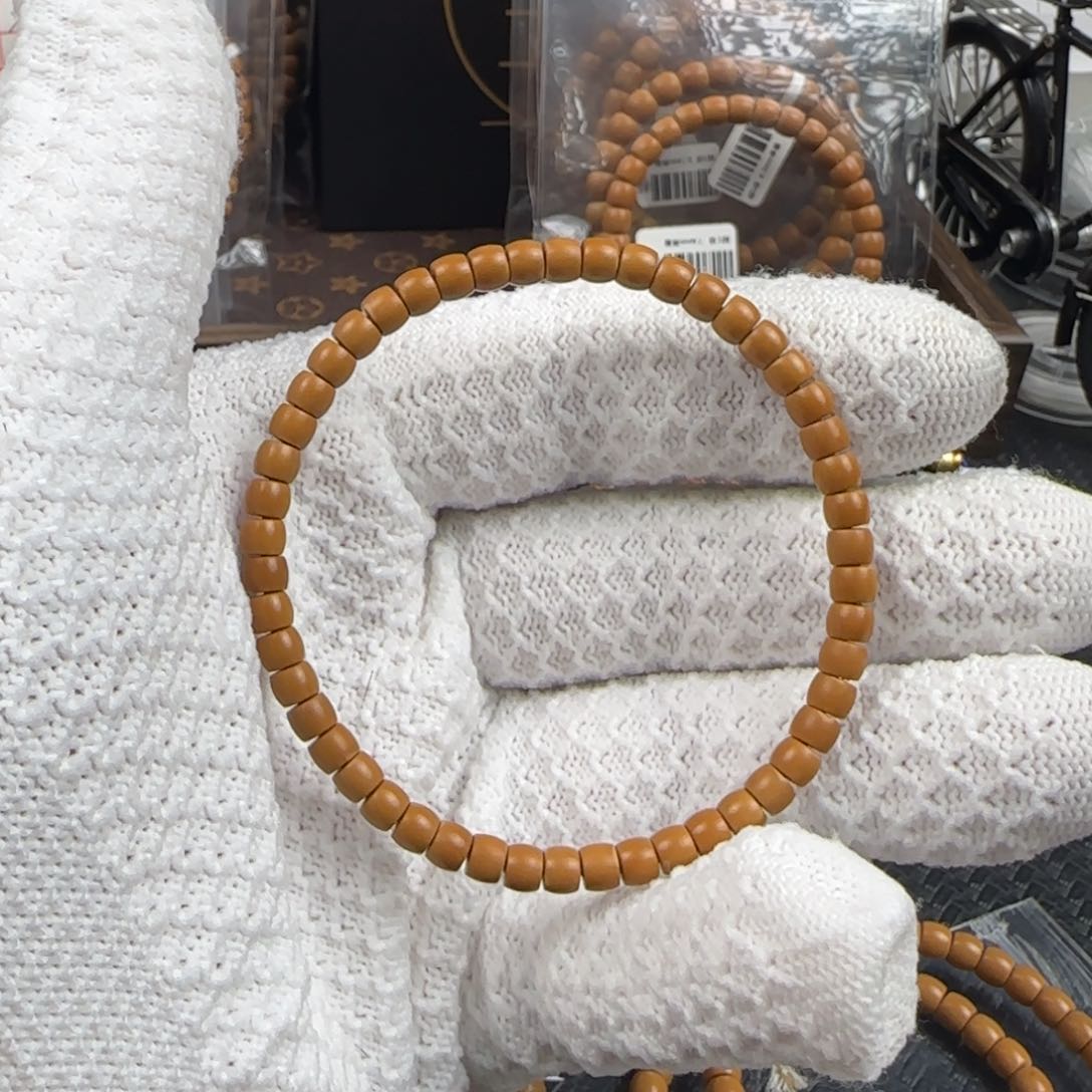 橄榄核吊坠局*人5.0mm老挝核尖直切单圈