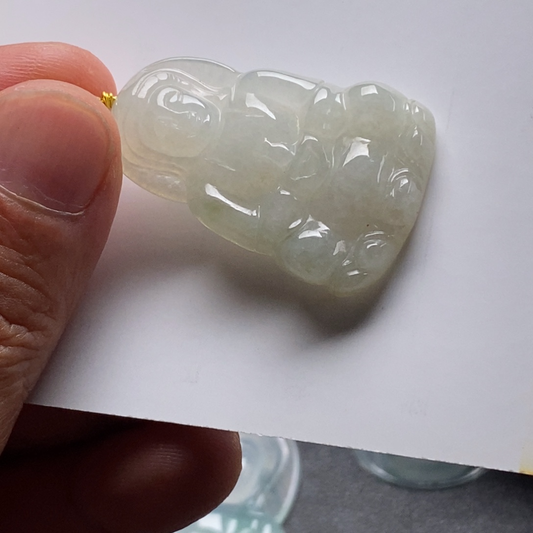 翡翠未镶嵌颈饰天然