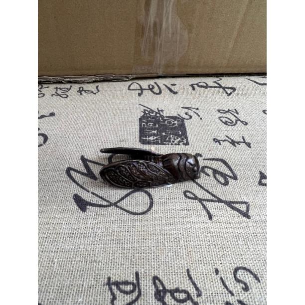 【孤品捡漏】铜蝉摆件