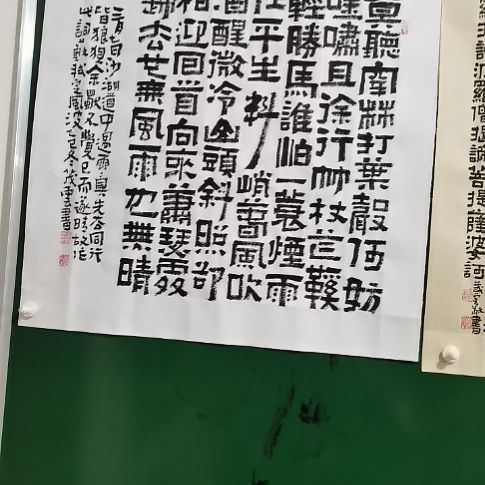 卯***杨书法定风波隶书。。。。