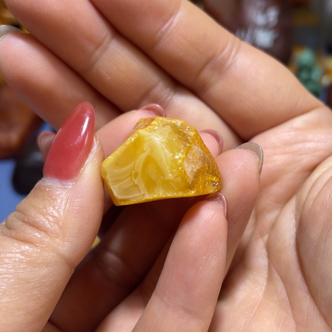 定制琥珀未镶嵌走****壳原石