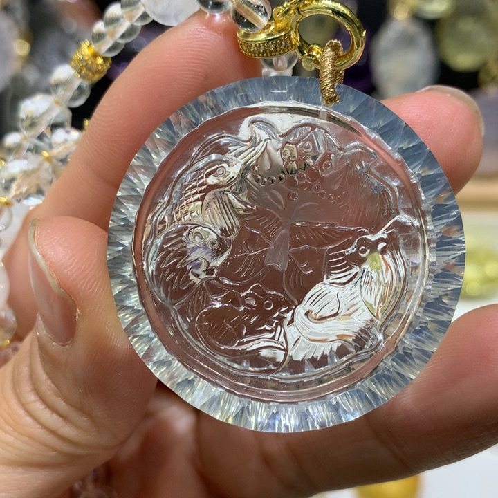 水晶颈饰未镶嵌天然