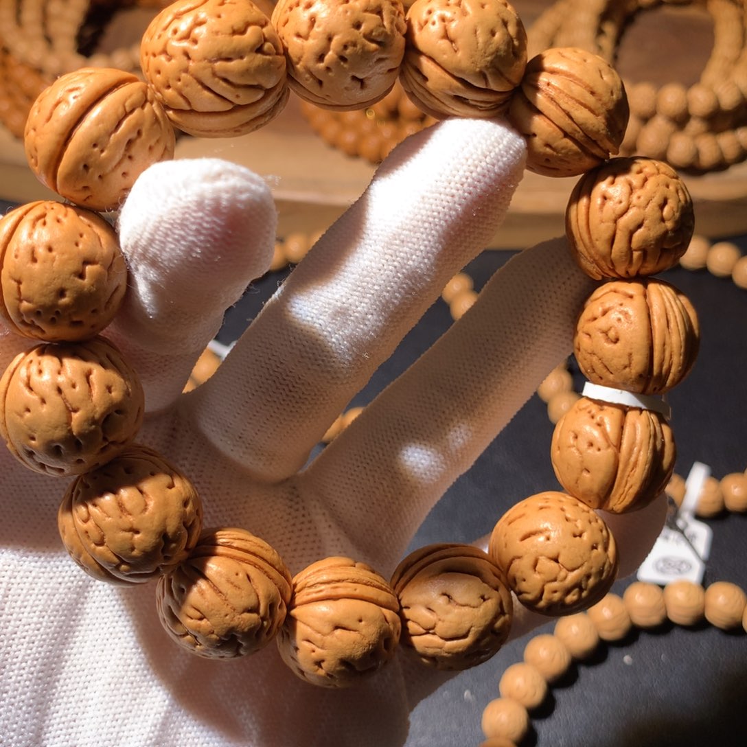 仙***道手串桃核东北野生大肌肉19