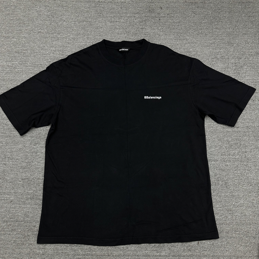 未使用 Balenciaga/巴黎世家 l码 巴黎世家双b刺绣短袖 全新