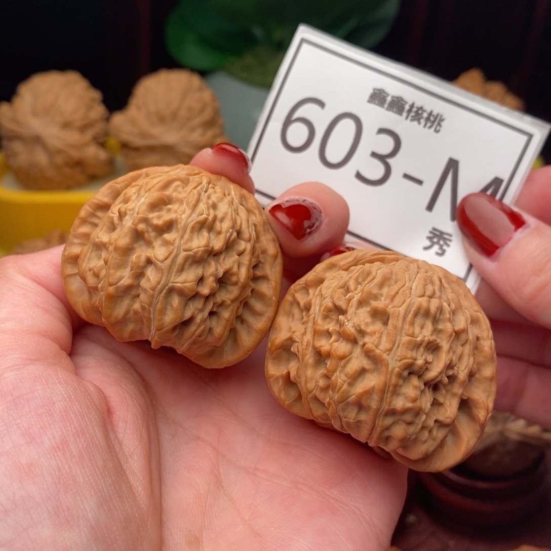 文玩核桃把件白狮42