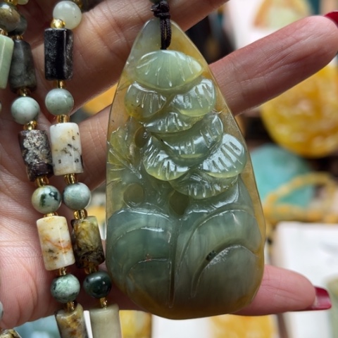 岫玉挂件未镶嵌挂件