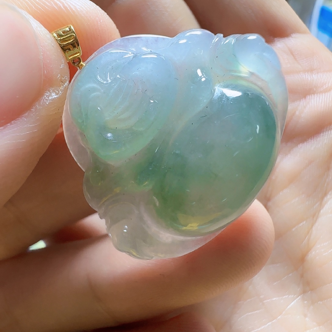 翡翠18K金镶嵌手镯翡翠880