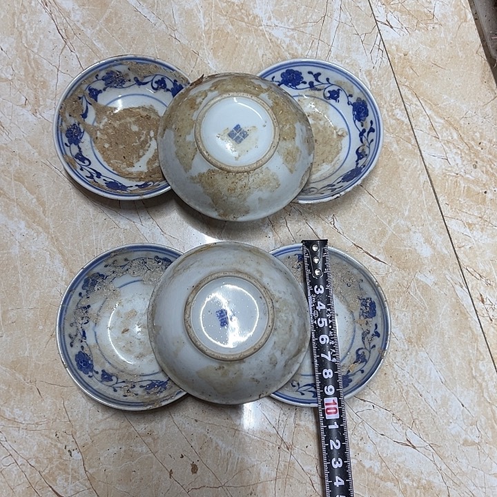 摆件陶6个10厘米芙蓉花味叠