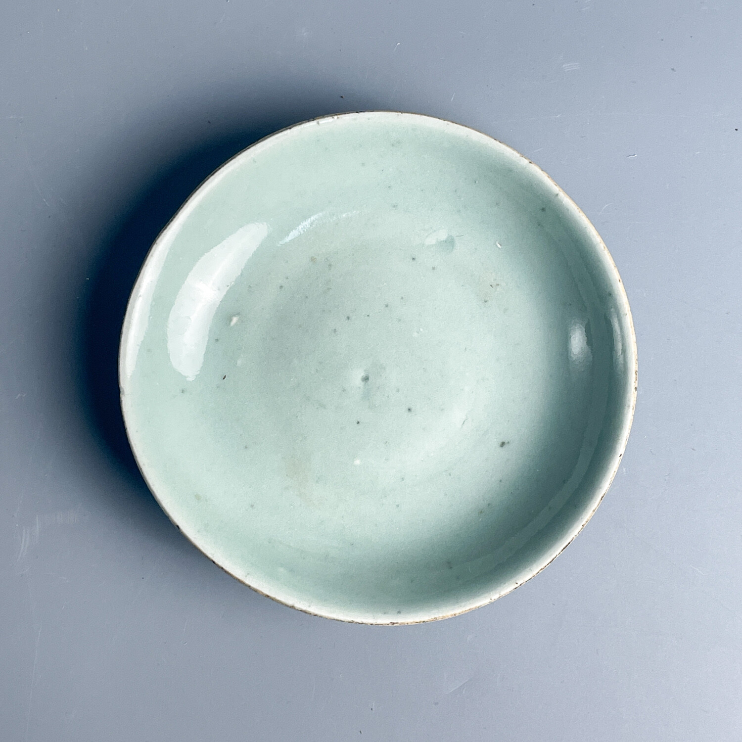 清道光豆青釉小盘-M25LA000A39