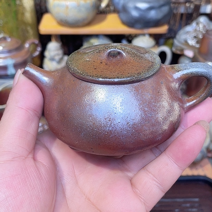 茶壶紫砂纯自然高温裸柴烧
