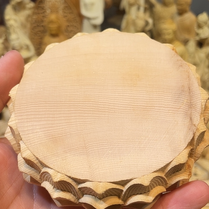 黄杨木瑕疵莲花座