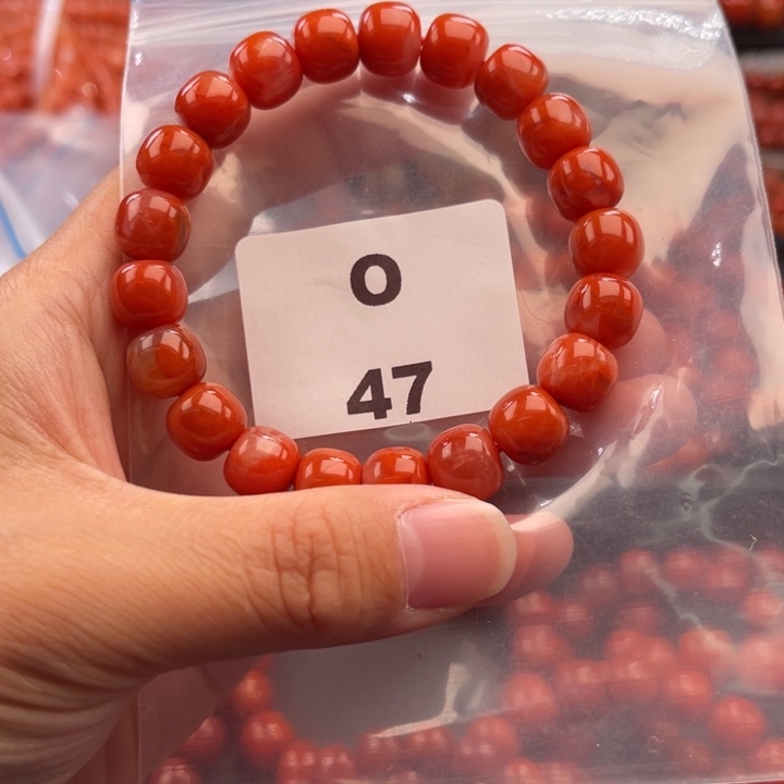 南红玛瑙未镶嵌多样性发货默认微瑕10mm