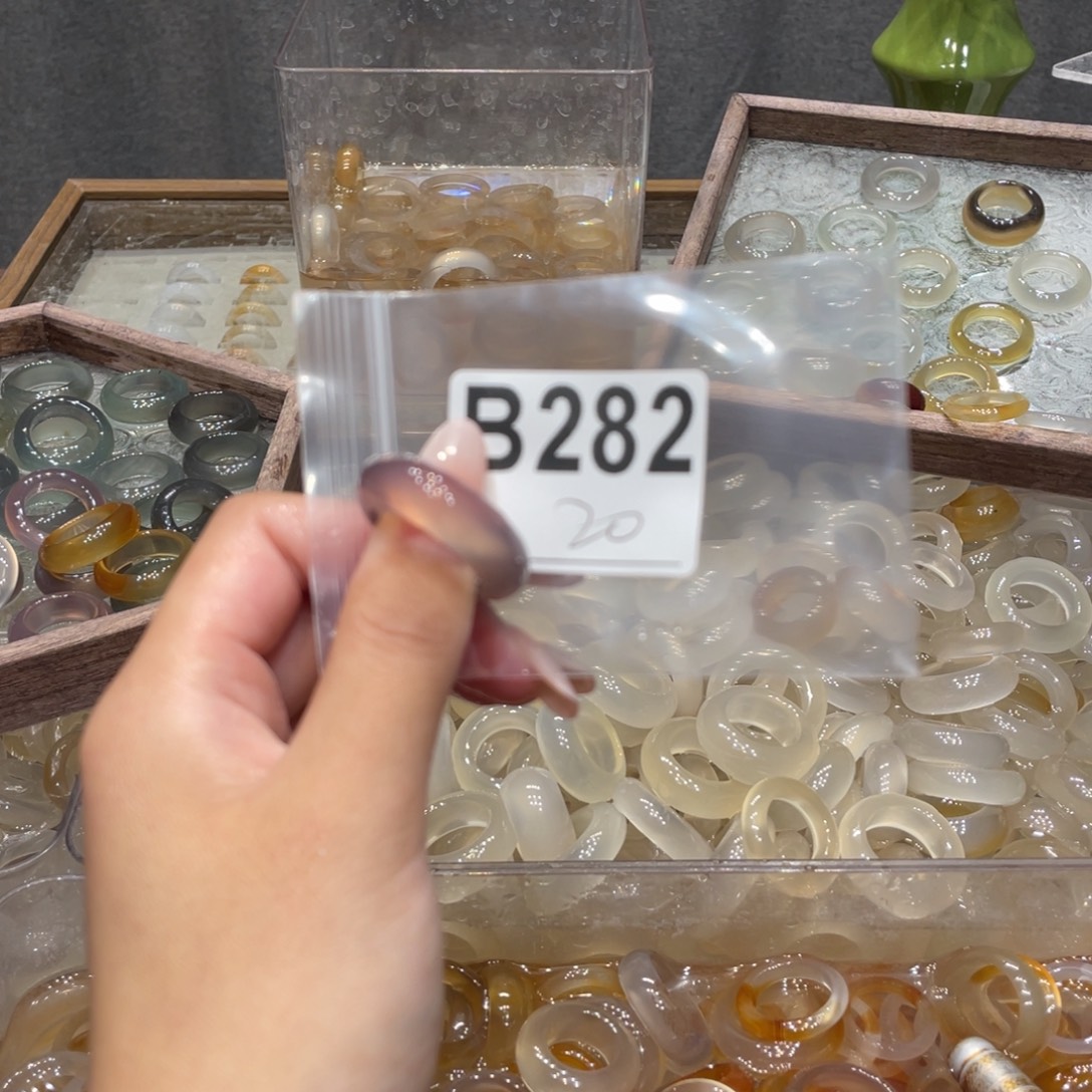 玛瑙/玉髓未镶嵌戒指282