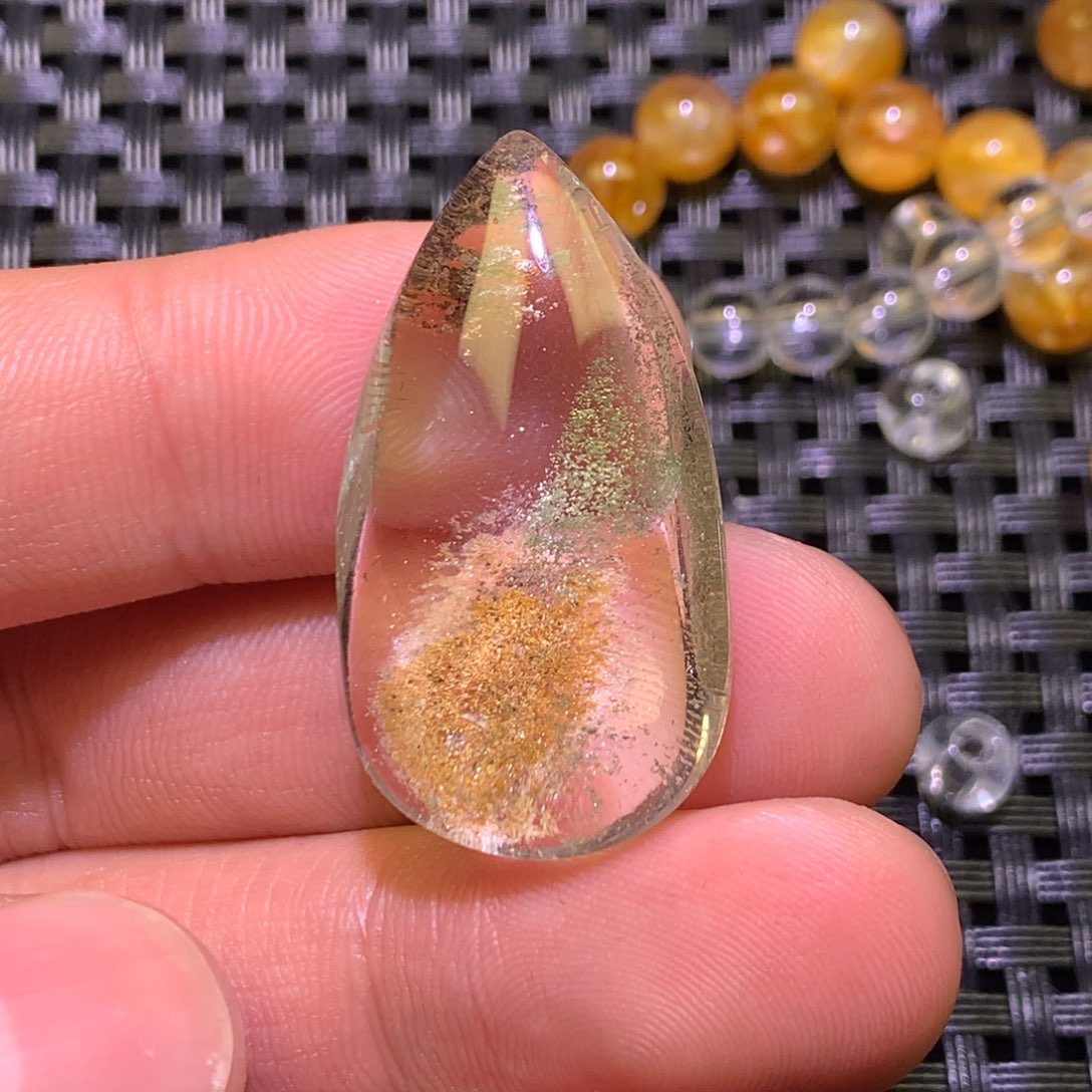 水晶颈饰未镶嵌Z*G天然水晶项链搭配