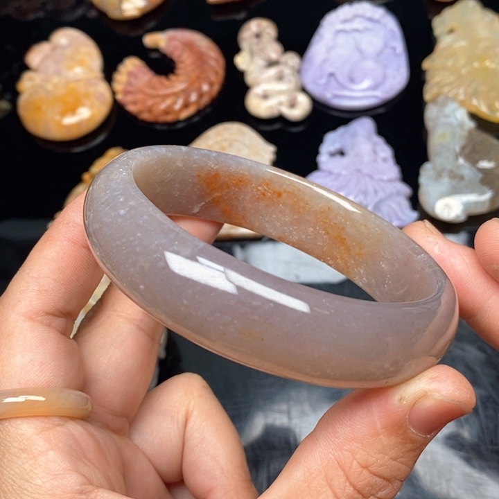 硅化珊瑚（珊瑚玉）手镯未镶嵌61